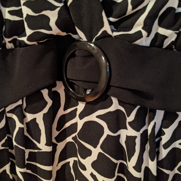 Deep V Neck Blouse with attached Waist Tie - Picture 8 of 16